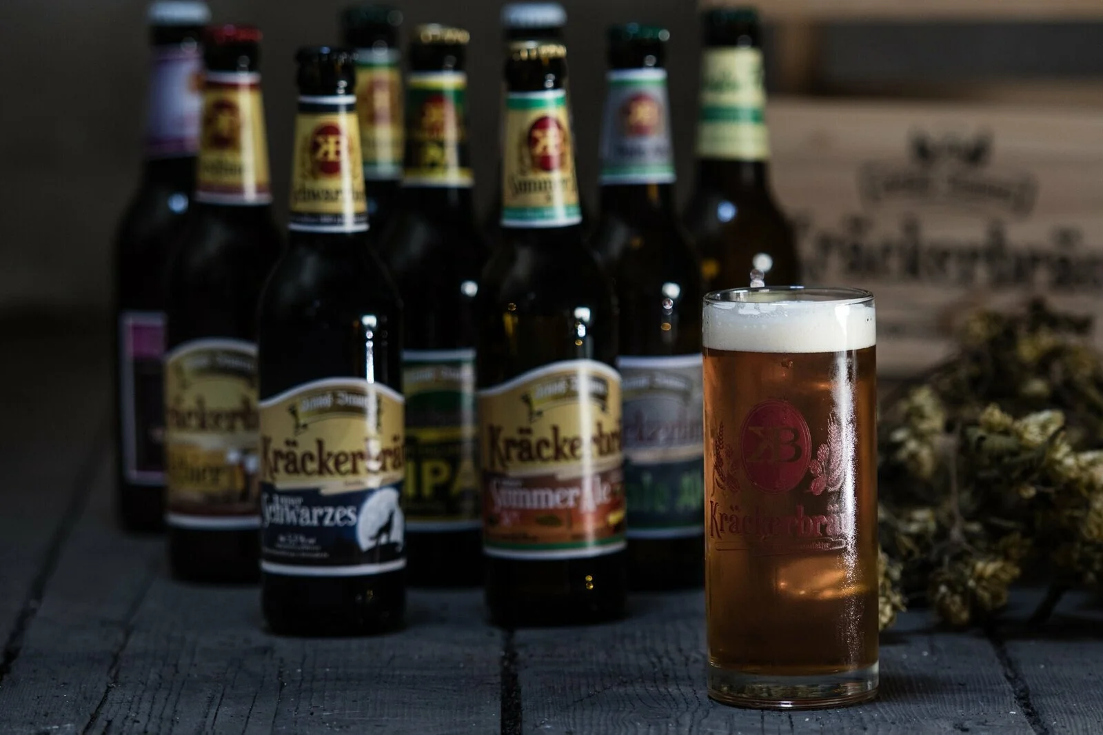 Gläser von Kräcker-Bräu